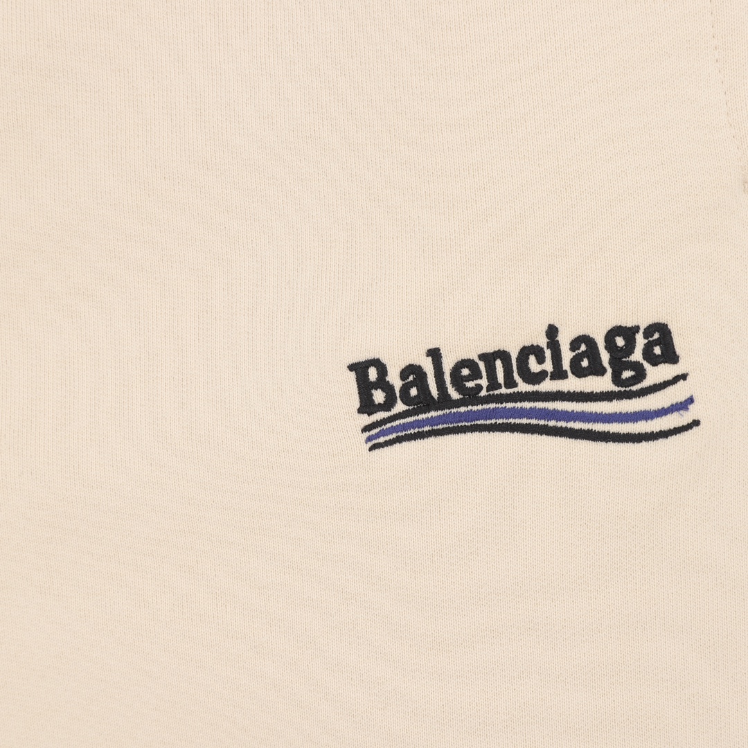 Balenciaga/巴黎世家 可乐波浪印花短裤