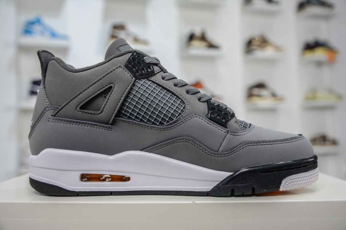 280 外贸特供版Air Jordan AJ4 Retro 灰老鼠 308497-007