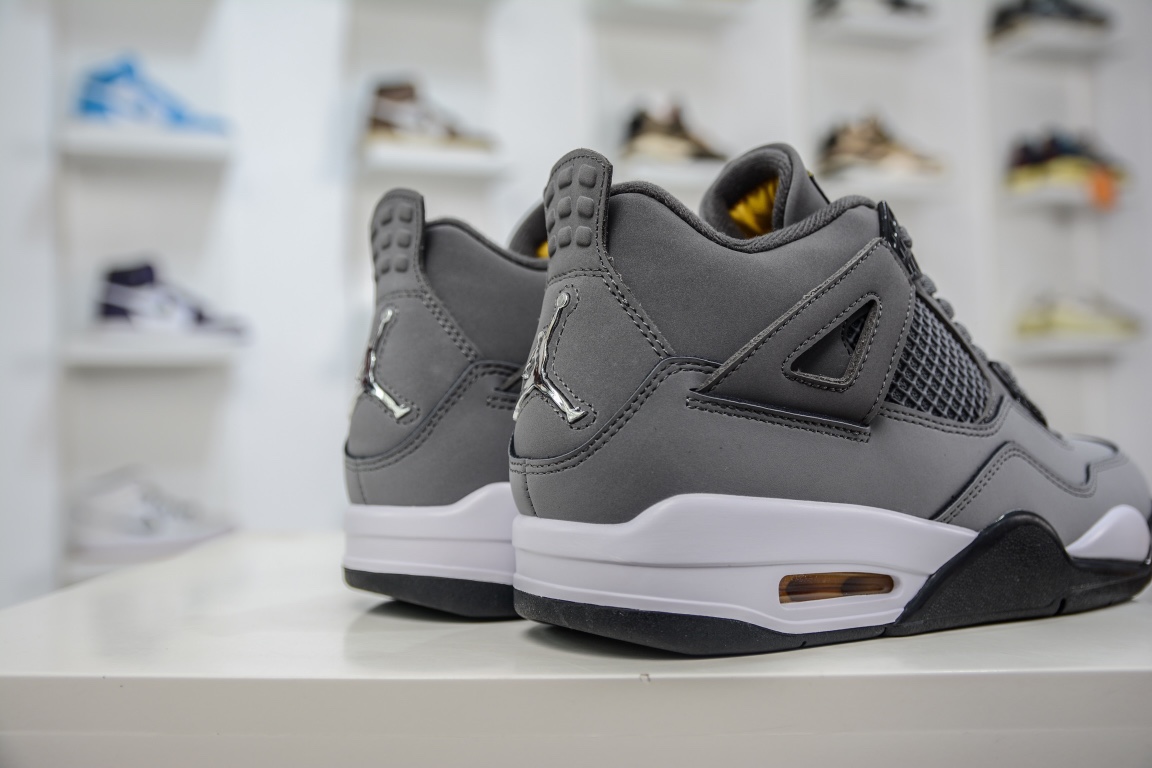 280 外贸特供版Air Jordan AJ4 Retro 灰老鼠 308497-007