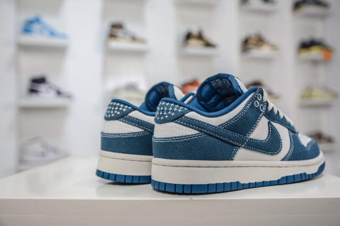 300 纯原 Nike Dunk Low "Industrial Blue" 刺绣 DV0834-101