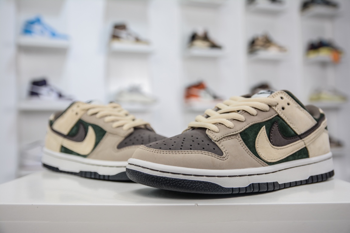 Nike Dunk Low SE ”85” dark green and brown double hook CT2552-895