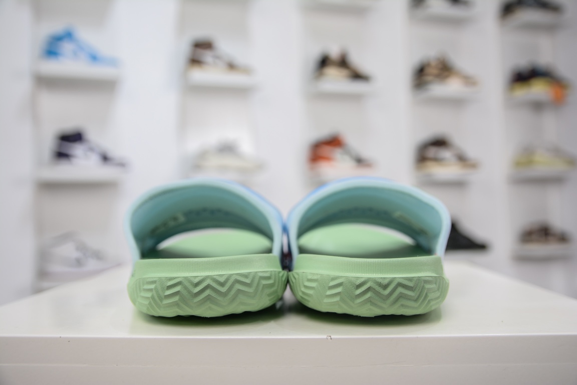 J Balvin x Air Jordan Super Play Slide SP AJ2 joint blue and green luminous sports slippers DR1330-413