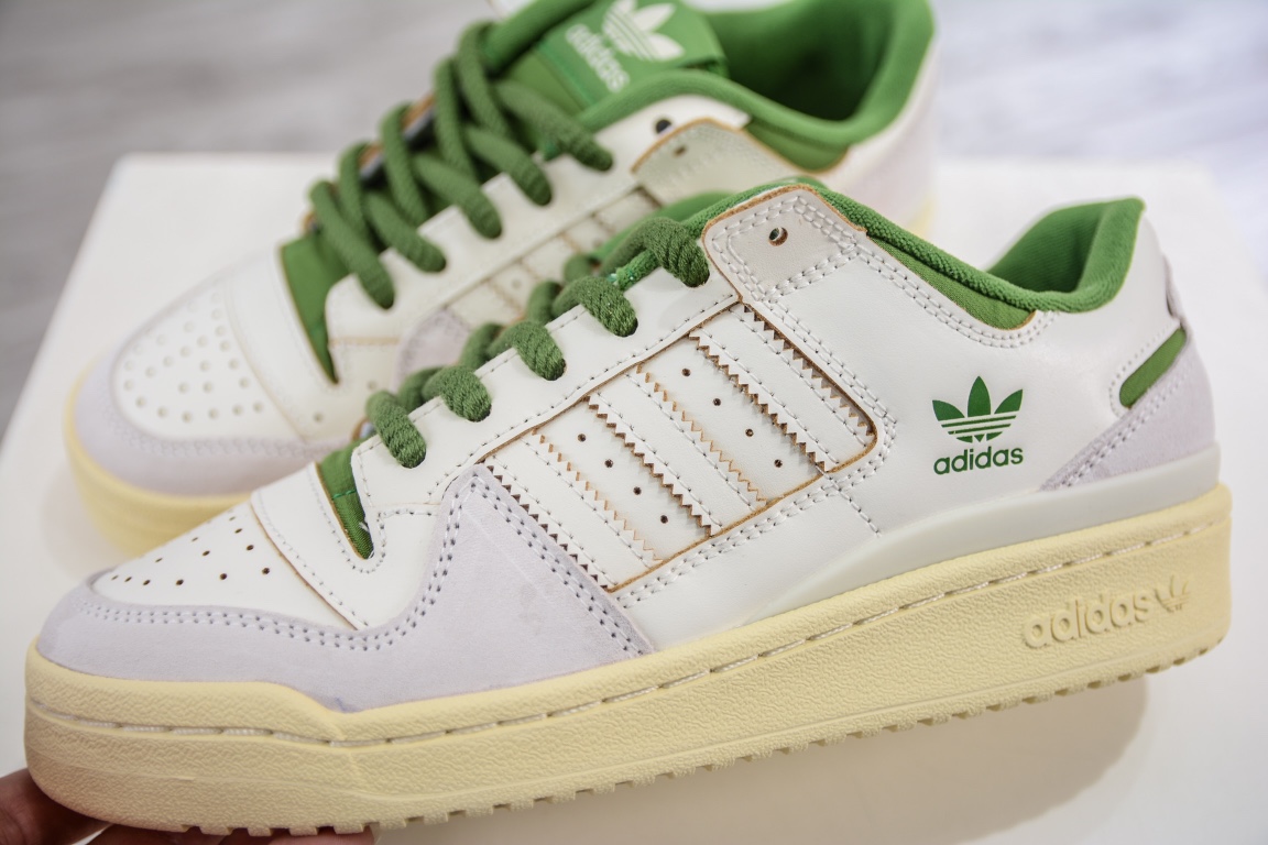 Adidas Originals Forum 84 Low Classic White/Green FZ6296