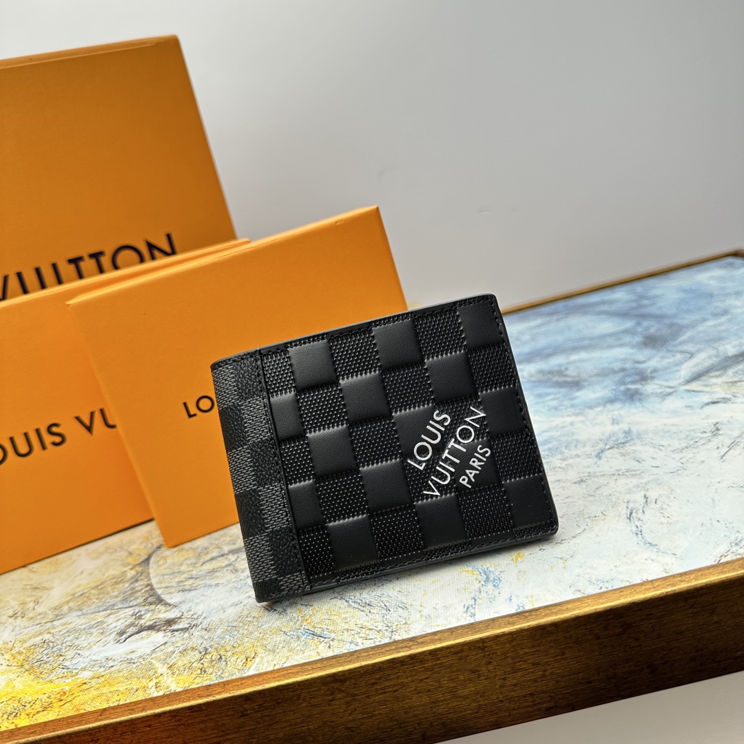 Premium leather bifold wallet exterior