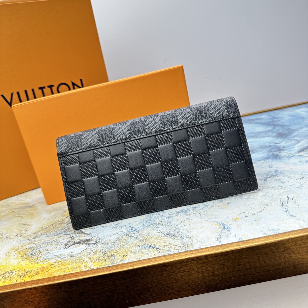 Close up leather texture bifold wallet