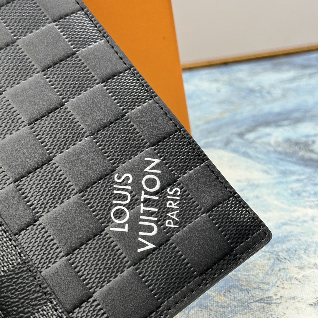 Slim leather bifold wallet in pocket