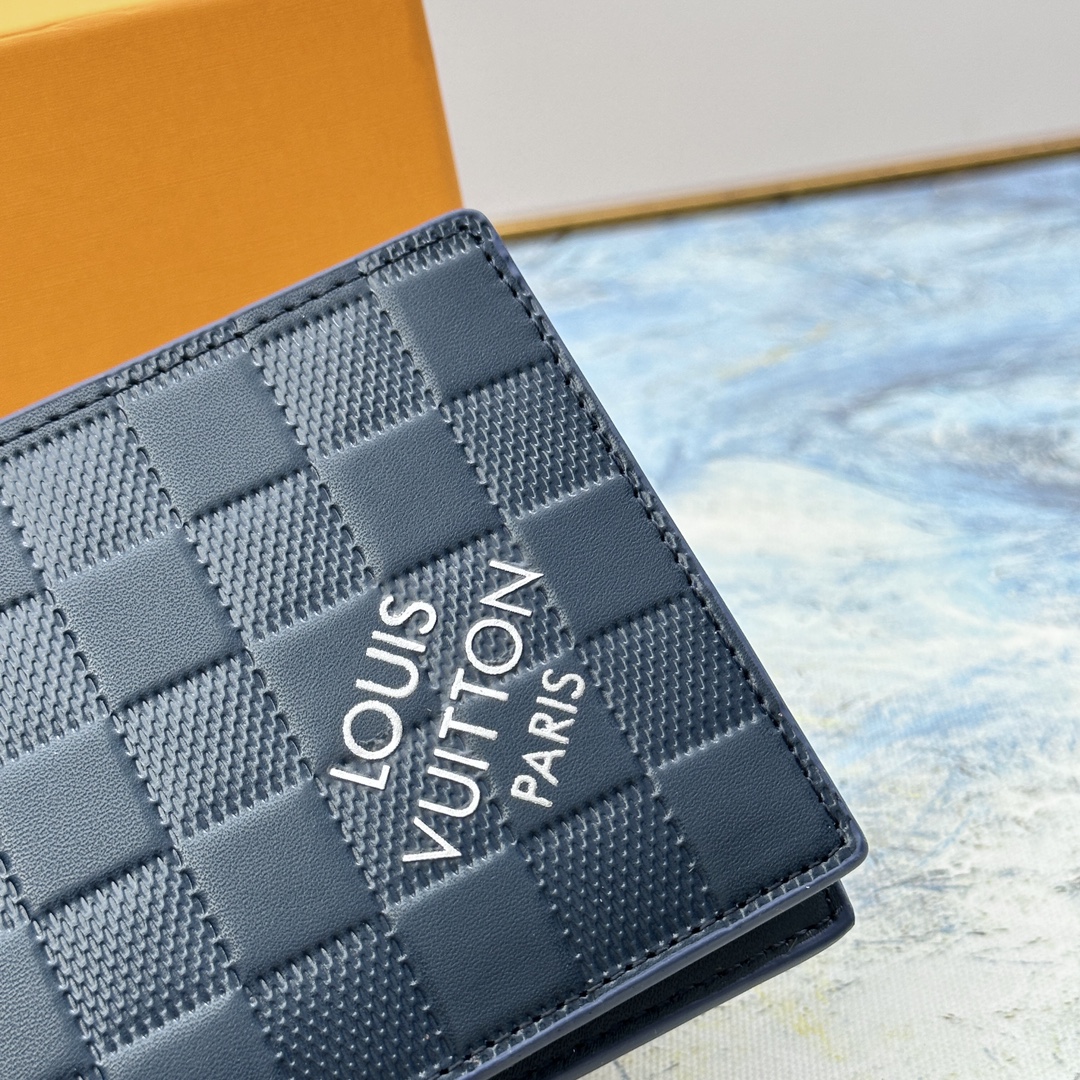 Classic bifold leather wallet in hand