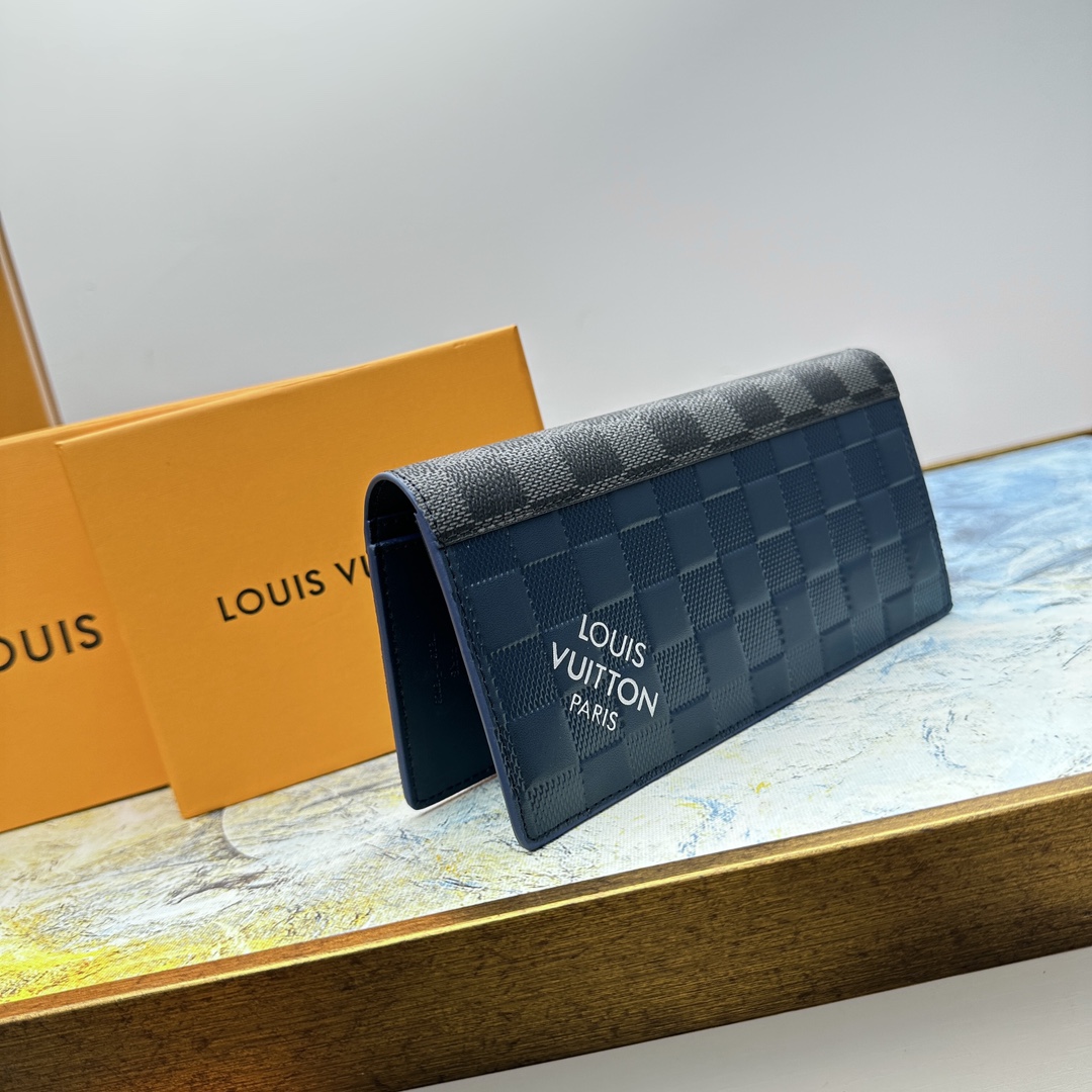Leather bifold wallet open view with card slots