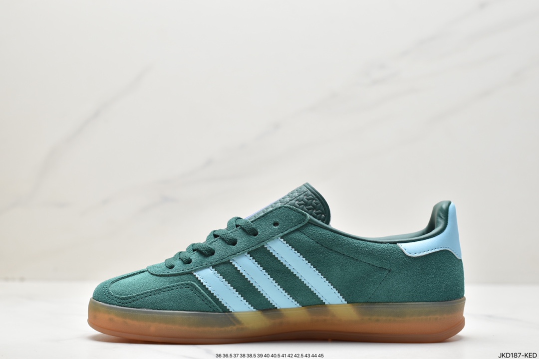 Adidas Originals Gazelle Indoor clover retro casual non-slip wear-resistant low-top sneakers HQ8717