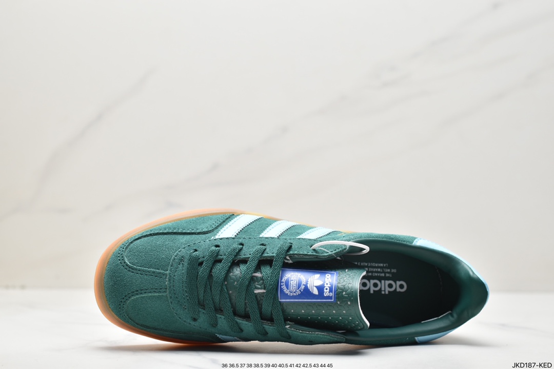 Adidas Originals Gazelle Indoor clover retro casual non-slip wear-resistant low-top sneakers HQ8717