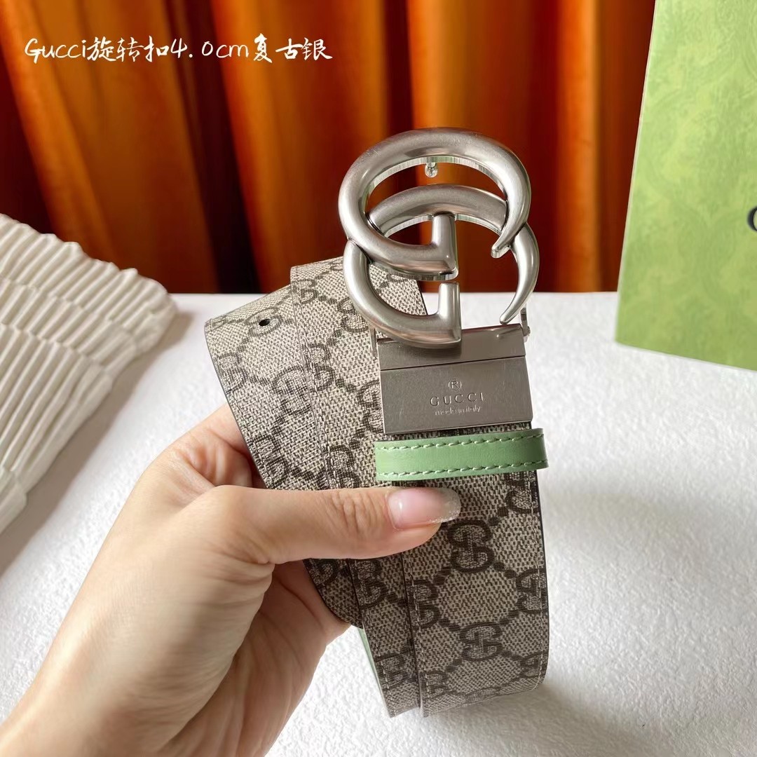 Gucci新品一面新款杏色pvc印花