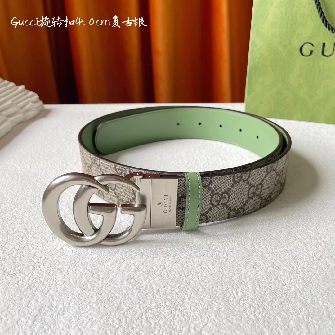 Gucci新品一面新款杏色pvc印花