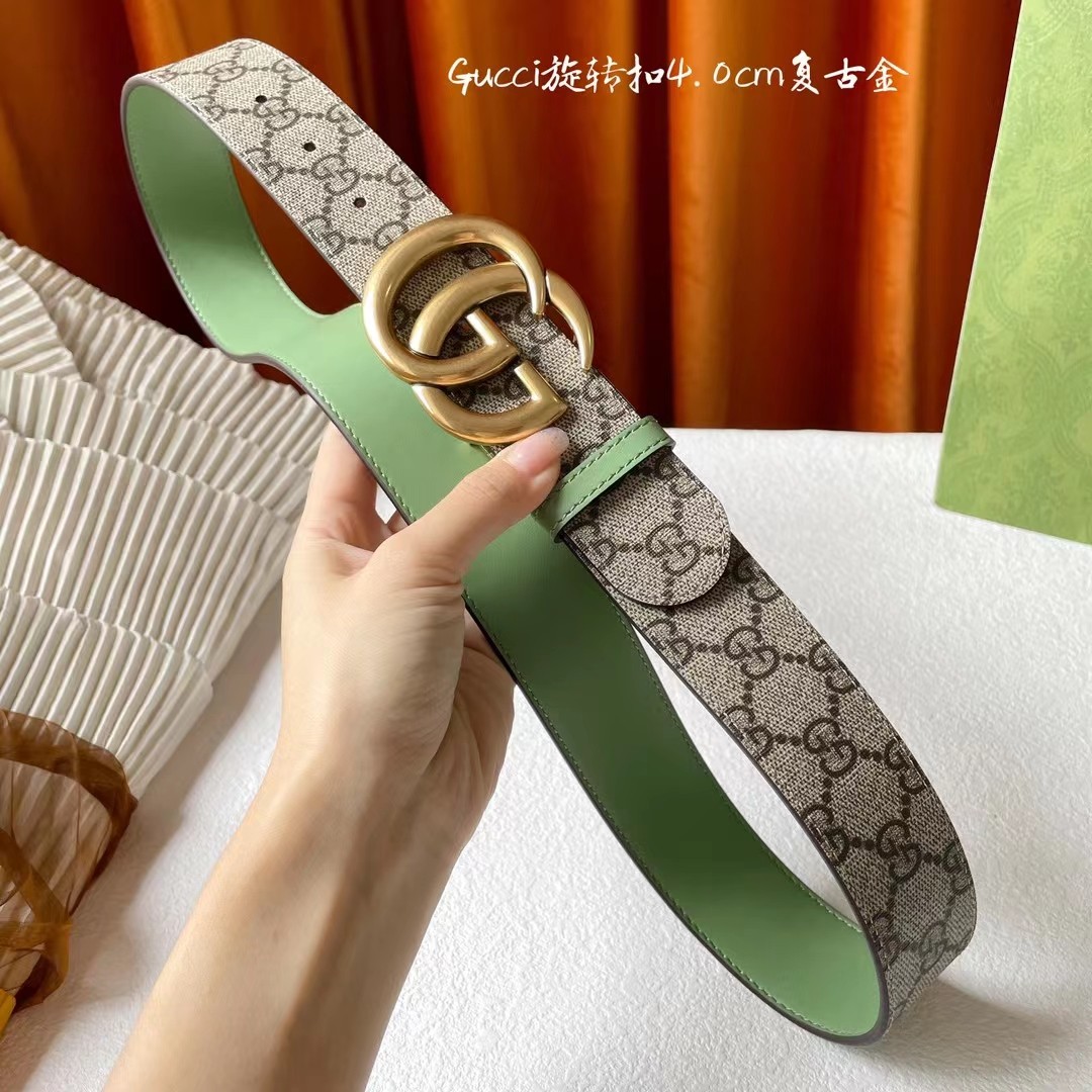 Gucci新品一面新款杏色pvc印花