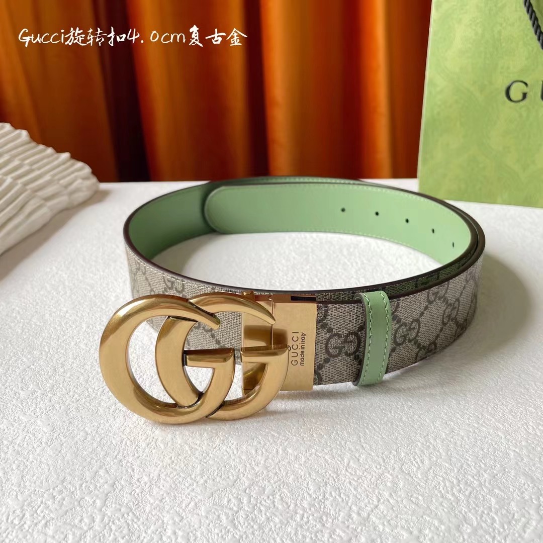 Gucci新品一面新款杏色pvc印花