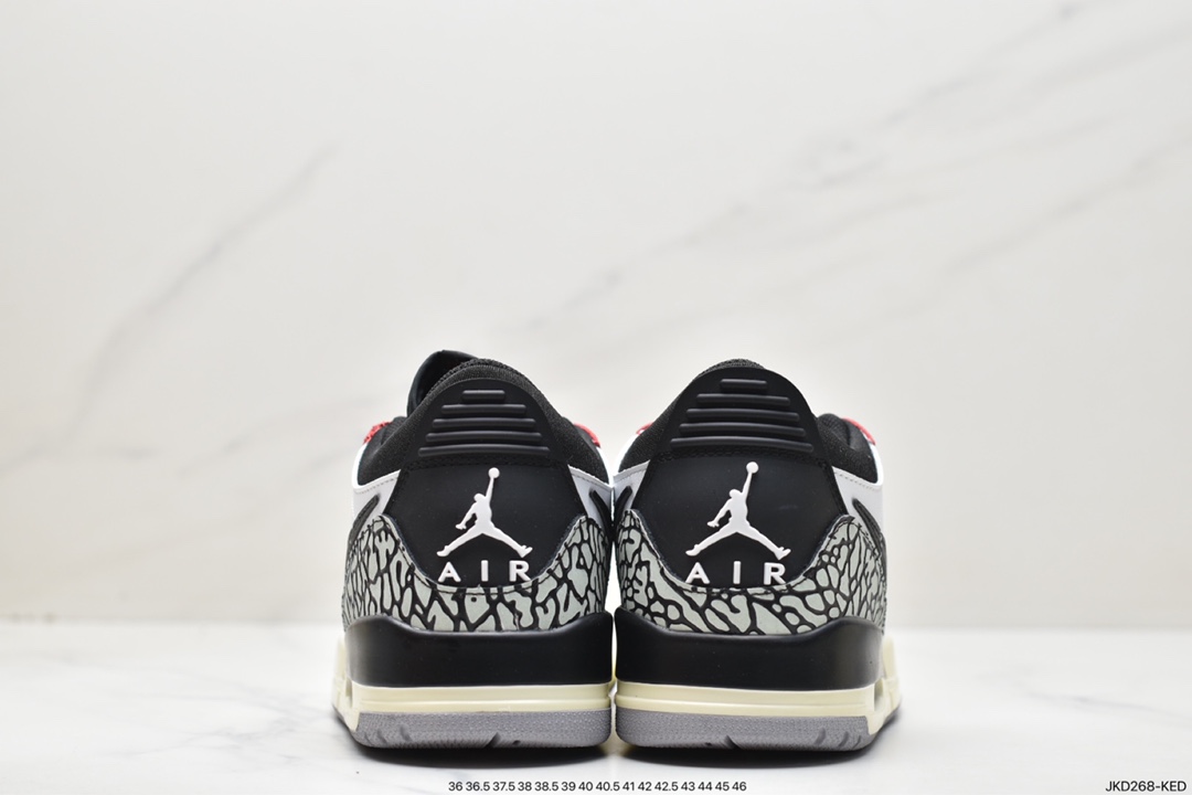 Air Jordan Legacy 312 has a staggered design CD7069-106