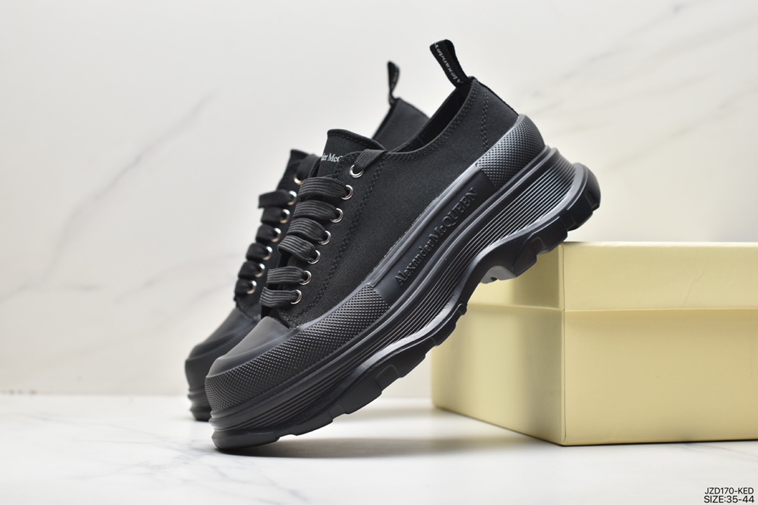 Italian luxury brand-Alexander McQueen sole sneakers low-top versatile casual