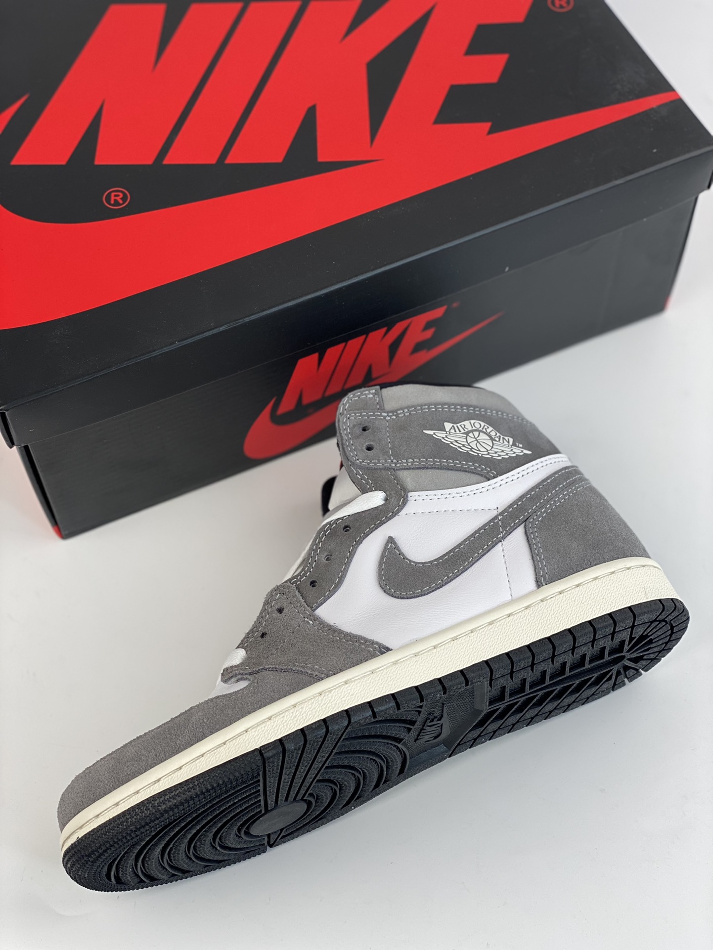 260 莞产原底面 市售性价比之王 Air Jordan 1 High OG ”Washed Black” 水洗灰 DZ5485-051