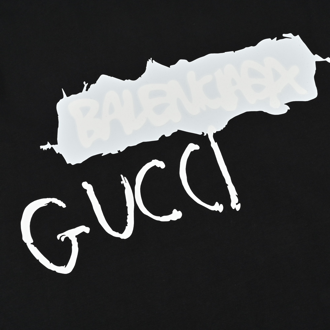 160 Gucci/古驰 23ss 涂鸦logo印花短袖T恤