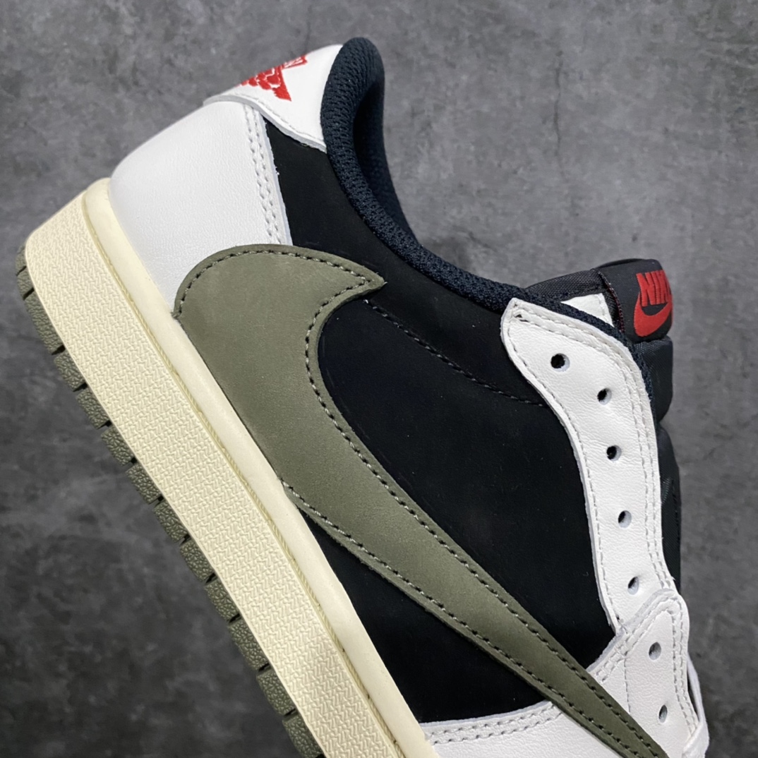 PK same source cost-effective version Air Jordan 1 x Travis Scott AJ1 x TS joint white black and green hook 5.0 DZ4137-106