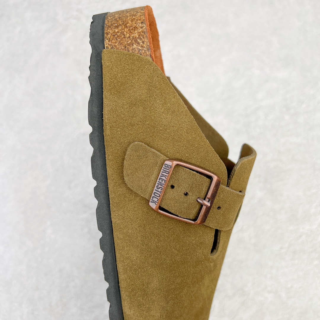 图片[6]-零售💰250 ＃DC Birkenstock Boston VL 勃肯软木底包头拖鞋 天鹅绒般的绒面革赋子休闲的经典外观 四季皆宜 柔软的鞋床采用额外的泡沫缓冲层 提供额外的舒适感和全天支撑 全网独家首发 源于德国的严谨工艺  牛巴戎面 中层松木 EVA 三层组合大底 优质牛皮面料五金扣 出口订单 尺码：35-44 编码：by2936050-运动鞋