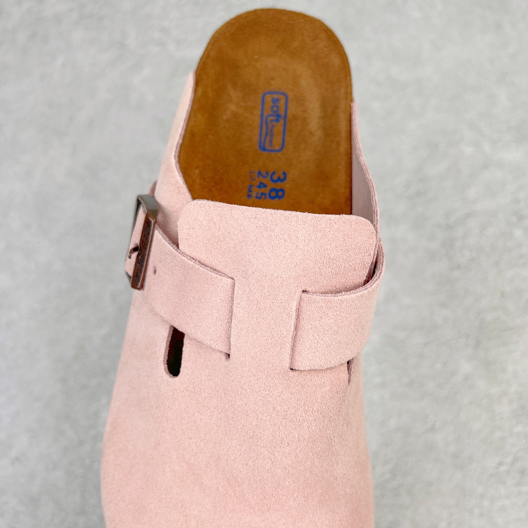 图片[5]-零售💰250 ＃DC Birkenstock Boston VL 勃肯软木底包头拖鞋 天鹅绒般的绒面革赋子休闲的经典外观 四季皆宜 柔软的鞋床采用额外的泡沫缓冲层 提供额外的舒适感和全天支撑 全网独家首发 源于德国的严谨工艺  牛巴戎面 中层松木 EVA 三层组合大底 优质牛皮面料五金扣 出口订单 尺码：35-44 编码：by2936050-运动鞋