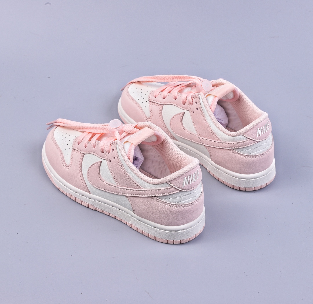 180 C 童鞋 纯原版NK Dunk Low 白粉 CW1588-101