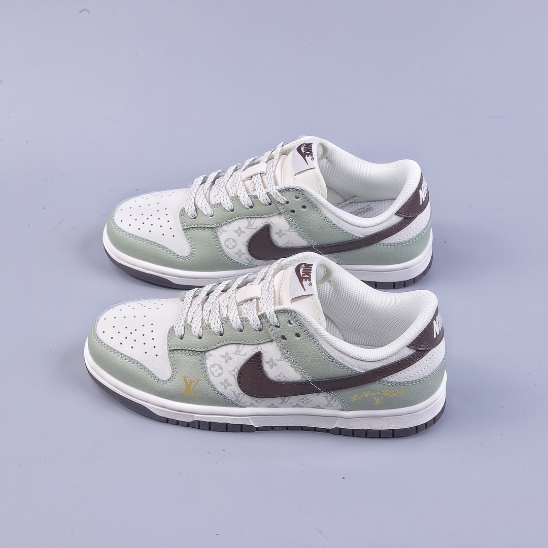 220 LV Nike SB Dunk Low “LV联名--青色年华 ” 周年高端定制低帮休闲板鞋 XD6188-006