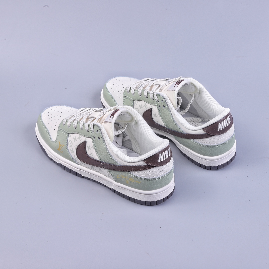 220 LV Nike SB Dunk Low “LV联名--青色年华 ” 周年高端定制低帮休闲板鞋 XD6188-006