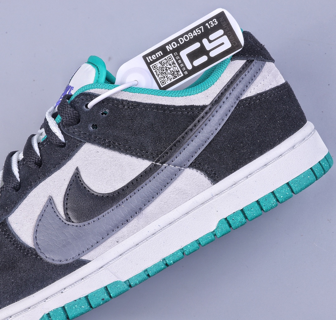 220 CS Nike SB Dunk Low ”85” 黑灰双勾 绑带黑绿 SB低帮运动休闲板鞋 DO9457-133