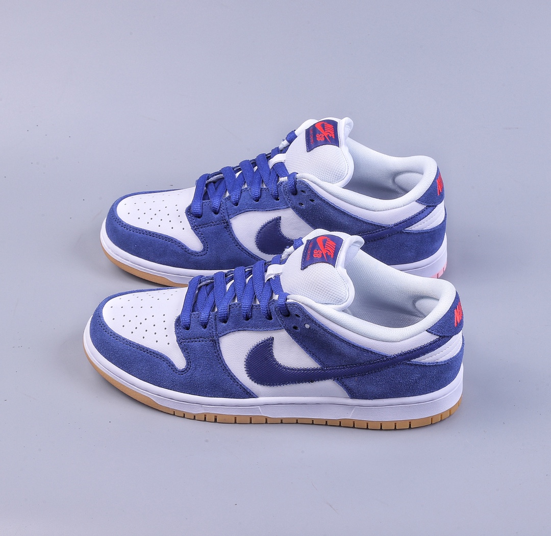 G version pure original NK SB DUNK Low white and blue Los Angeles Dodge DO9395-400