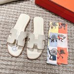 Hermes Shoes Sandals Slippers High Quality Designer
 Calfskin Cowhide Genuine Leather Fashion