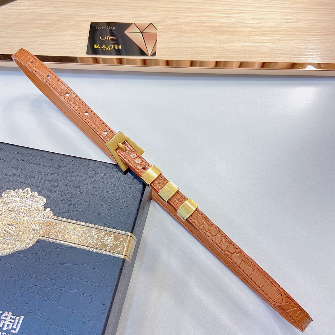 BYFARKatina圆鳄鱼纹牛皮革