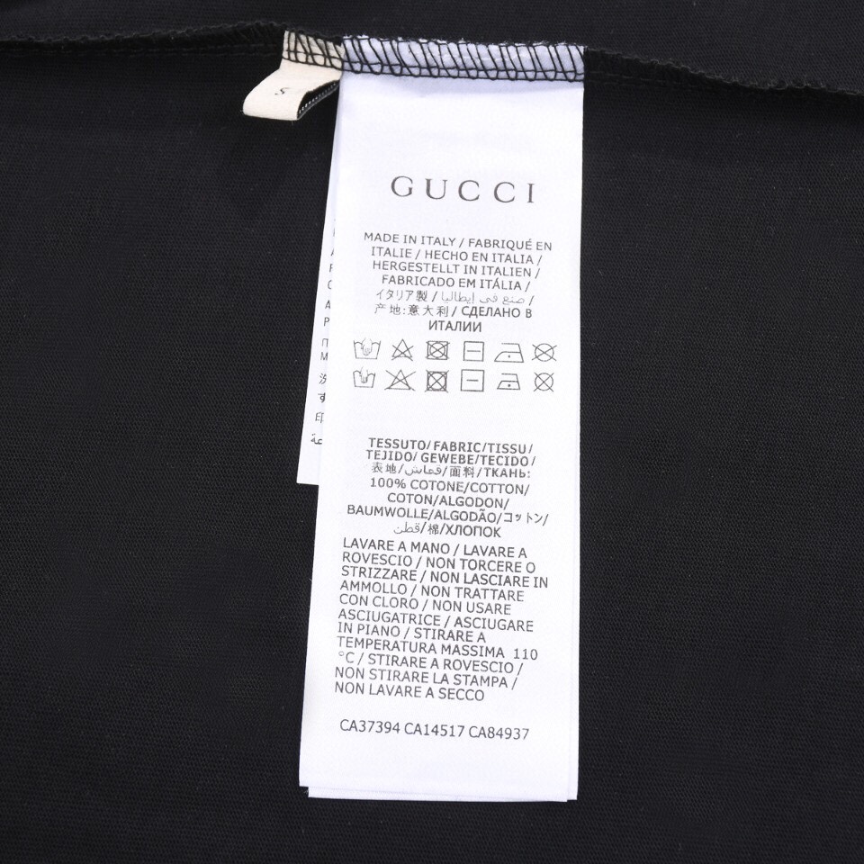 160 Gucci/古驰 23SS兔年限定卡通蓝兔双G印花短袖