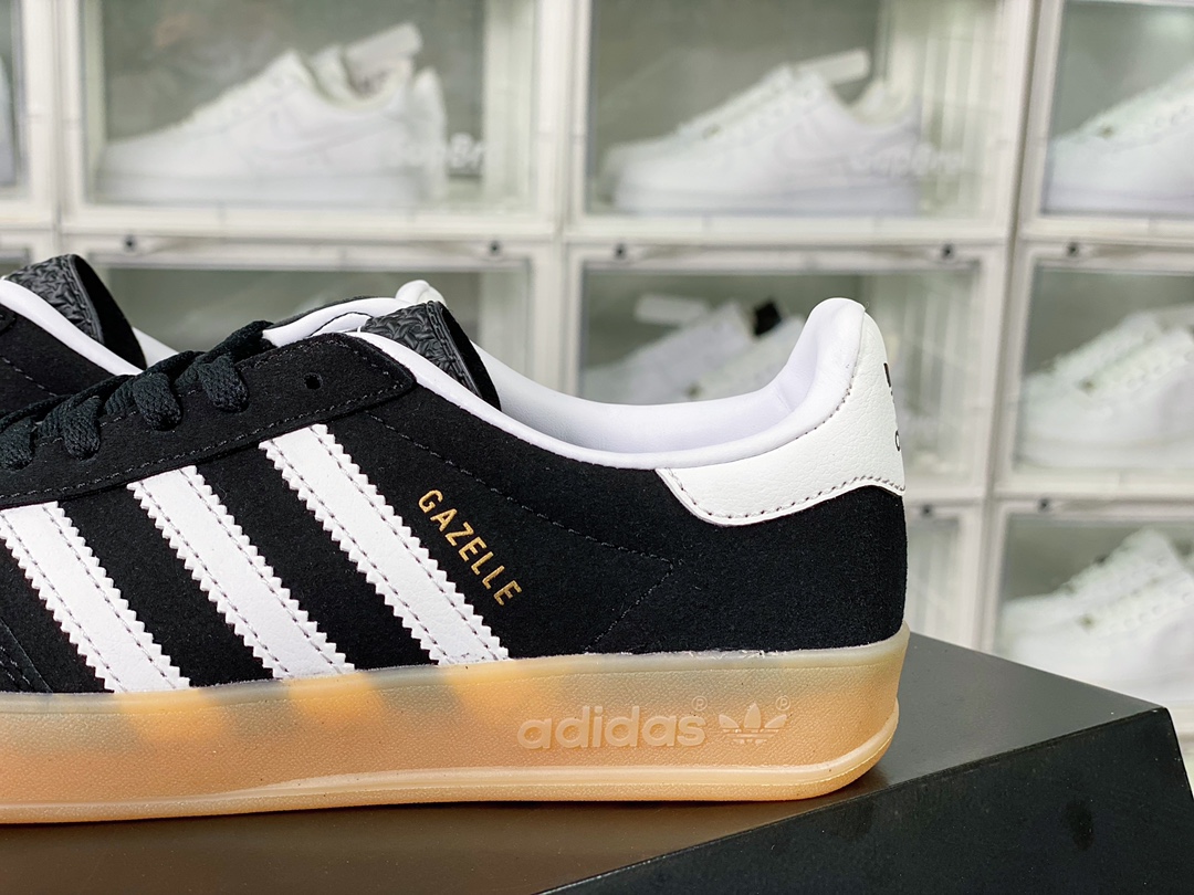 Adidas Gazelle Indoor Trainers low-top sneakers ”black and white raw rubber sole” H06259