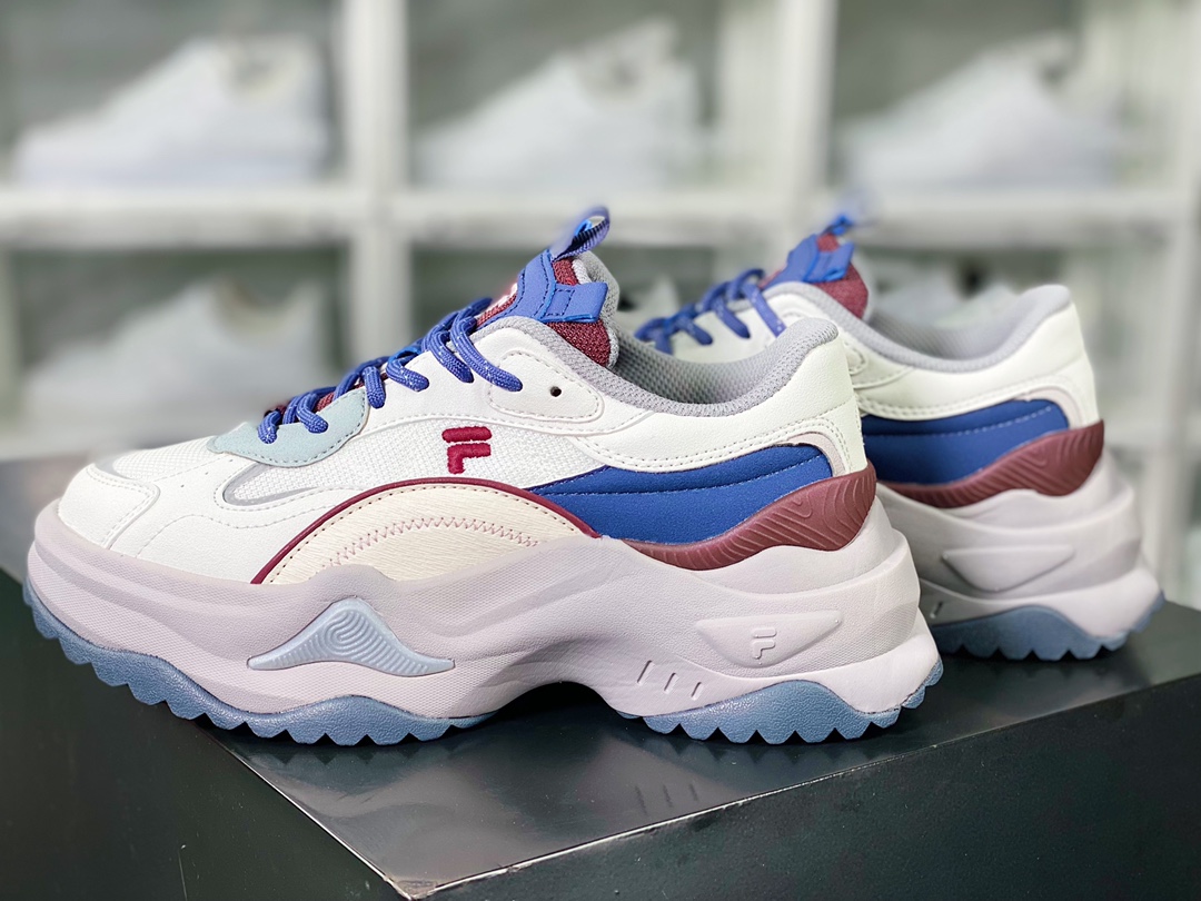 200 FILA FUSION COLLINA 科利纳系列山丘低帮轻便板鞋“白蓝红”F12W312117FMA