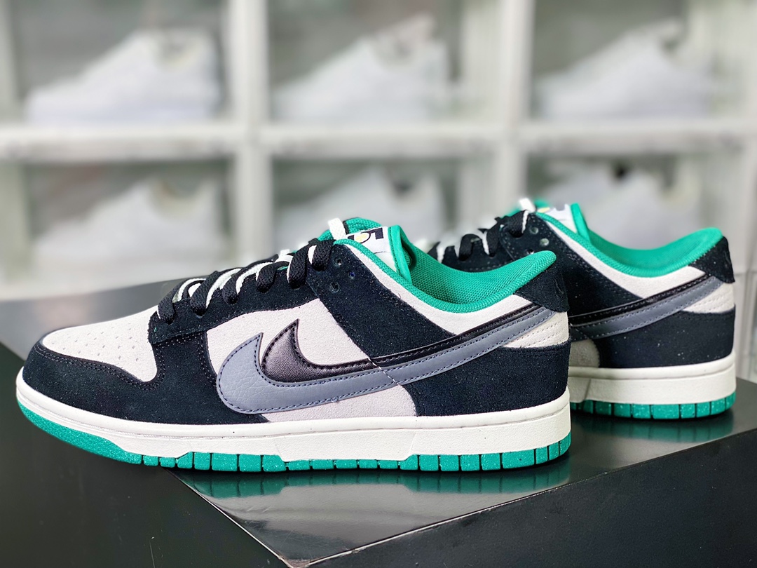 220  SB Dunk Low SE”85 Double Swoosh/Black/Grey/Dark”扣篮板鞋“拼色黑灰深灰双钩”DO9457-133