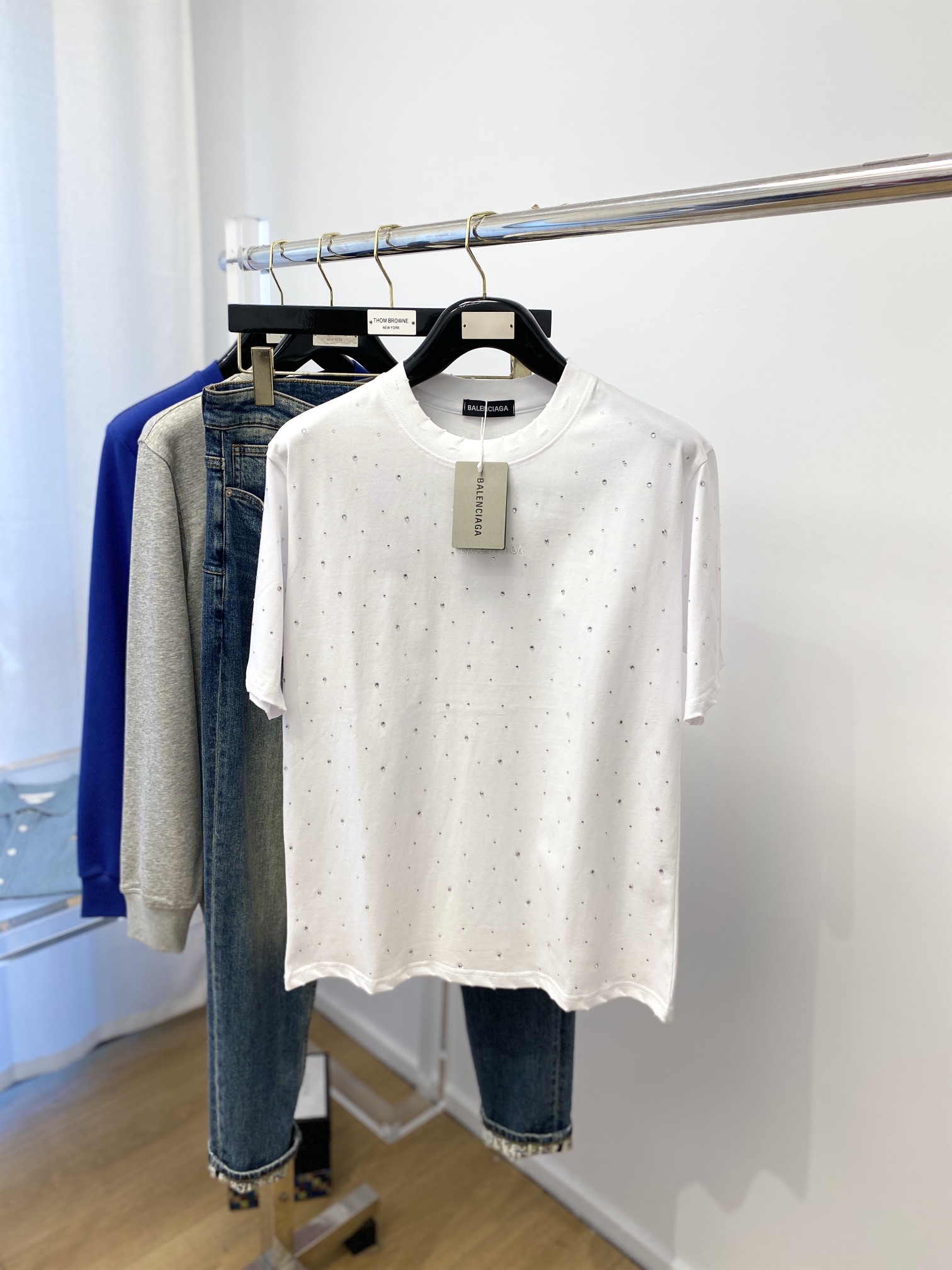 Balenciaga Sale
 Clothing T-Shirt Spring Collection Fashion Short Sleeve