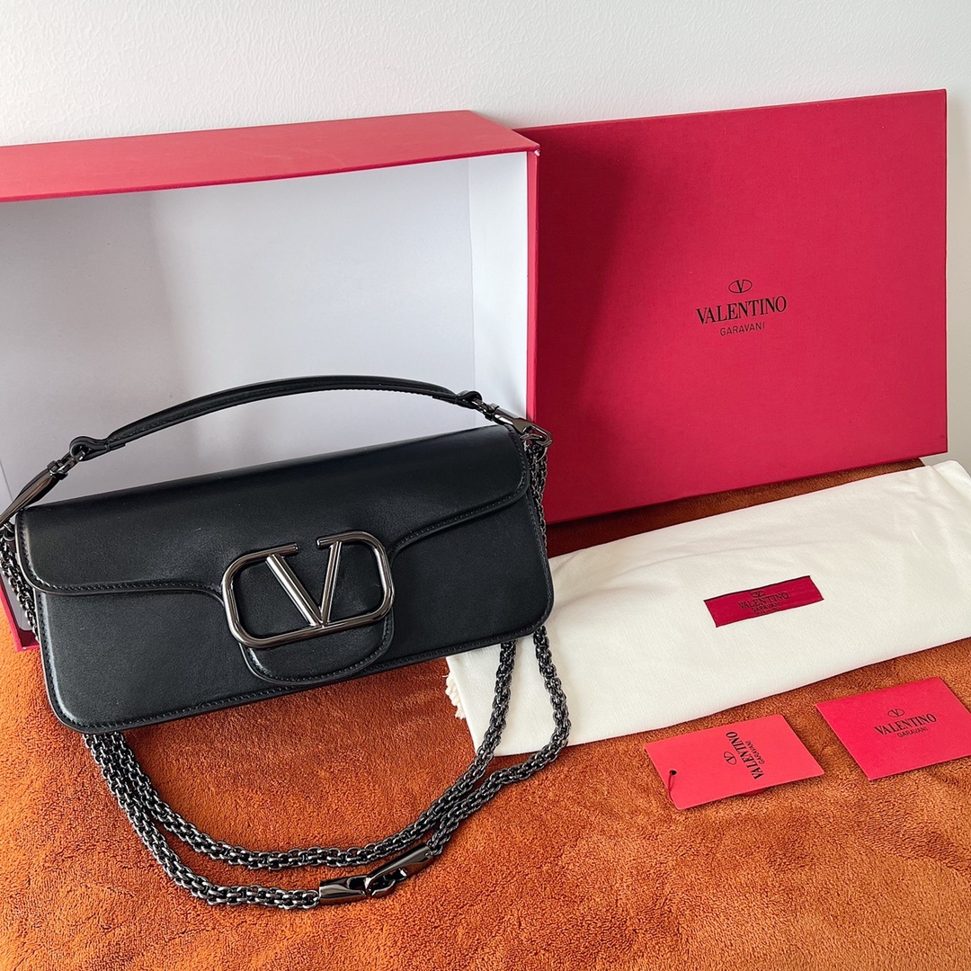 VALENTINOMINILOCÒ小牛皮-VLogoSignature-配可拆卸提手和可拆卸滑动式链条可