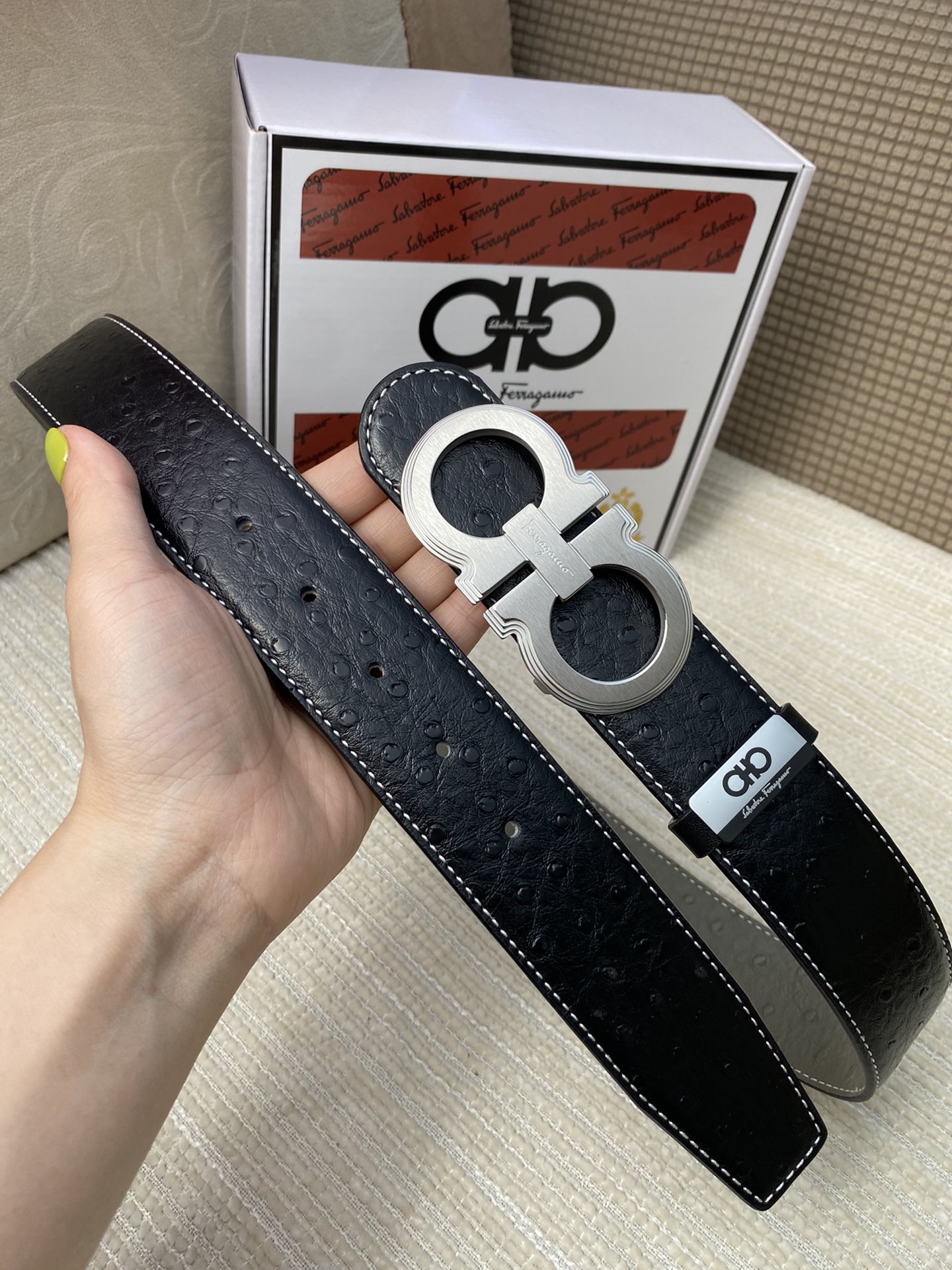 品名菲拉格幕原单皮带材质原单牛皮腰带