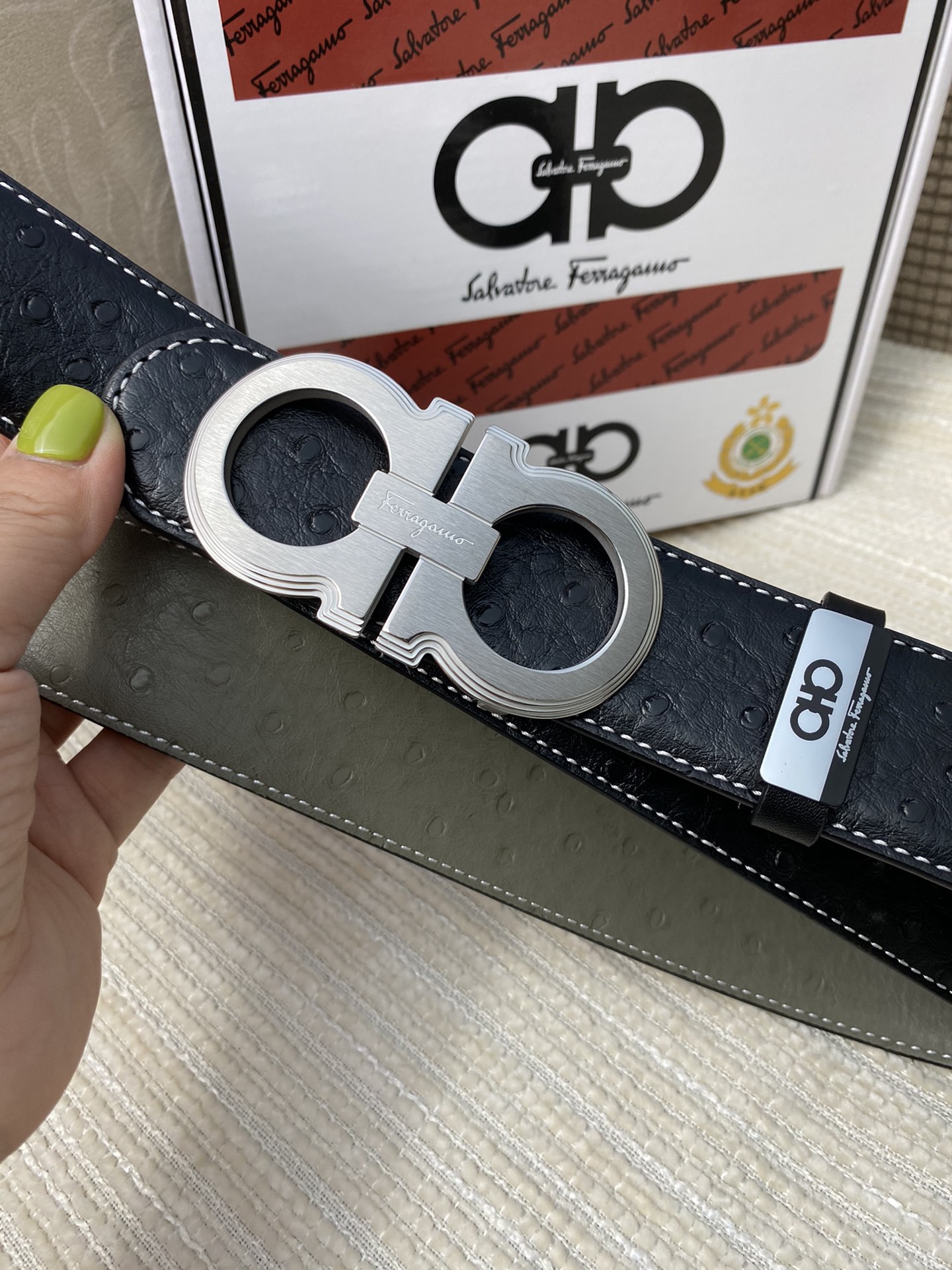 品名菲拉格幕原单皮带材质原单牛皮腰带