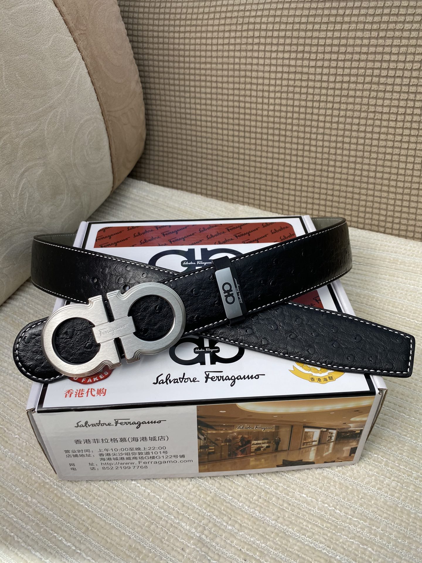 品名菲拉格幕原单皮带材质原单牛皮腰带
