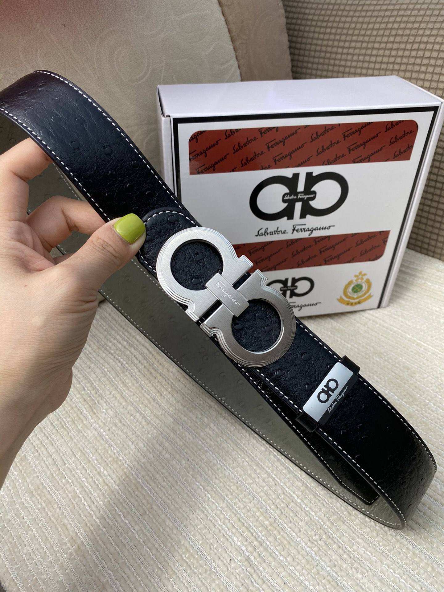 品名菲拉格幕原单皮带材质原单牛皮腰带