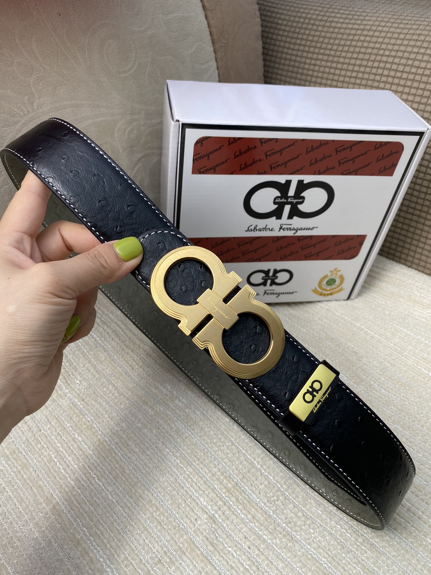 品名菲拉格幕原单皮带材质原单牛皮腰带