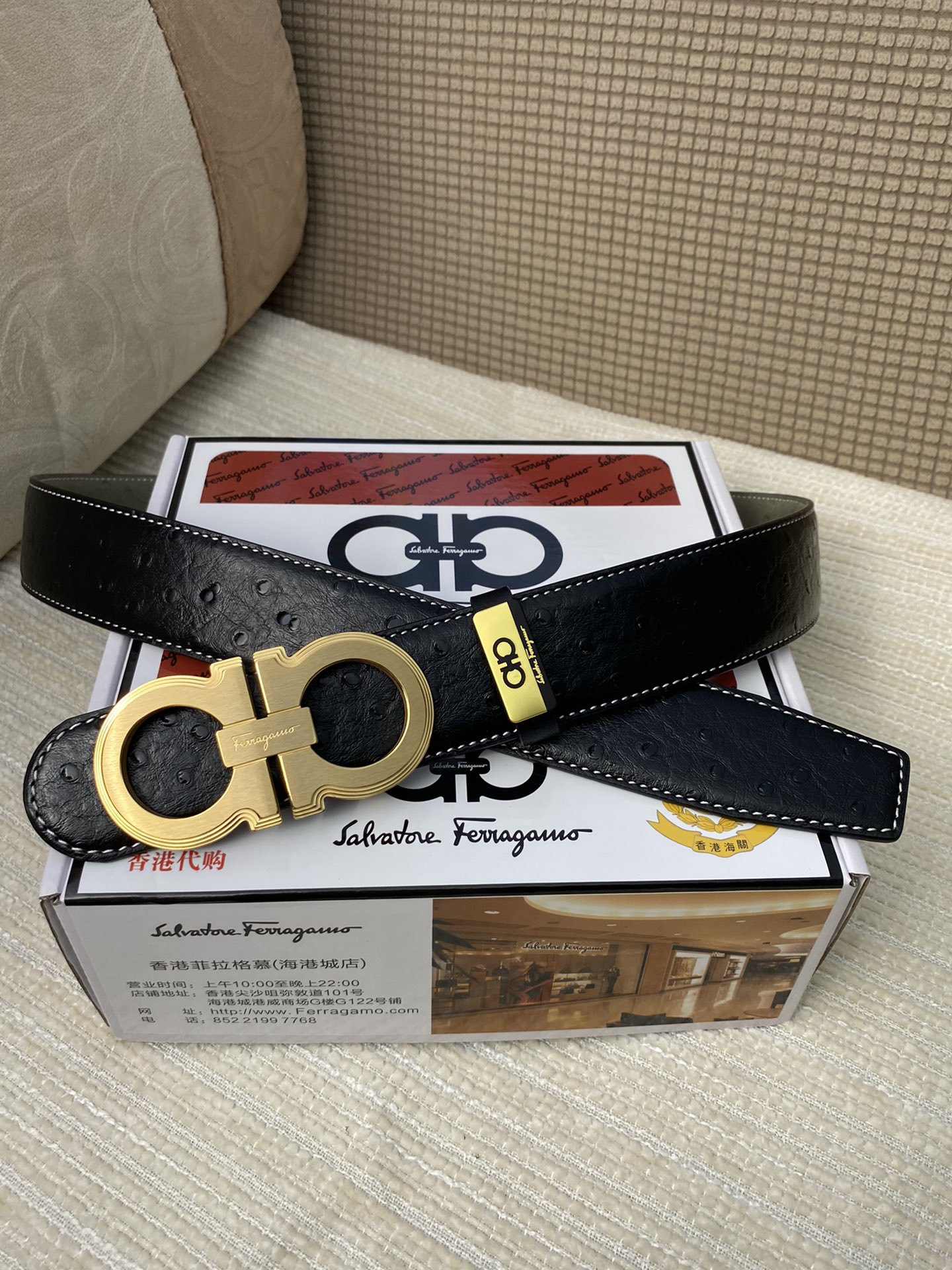 品名菲拉格幕原单皮带材质原单牛皮腰带
