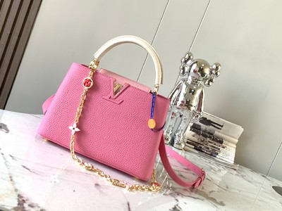 Wholesale Replica Louis Vuitton LV Capucines Bags Handbags Taurillon Fall Collection Chains M20844