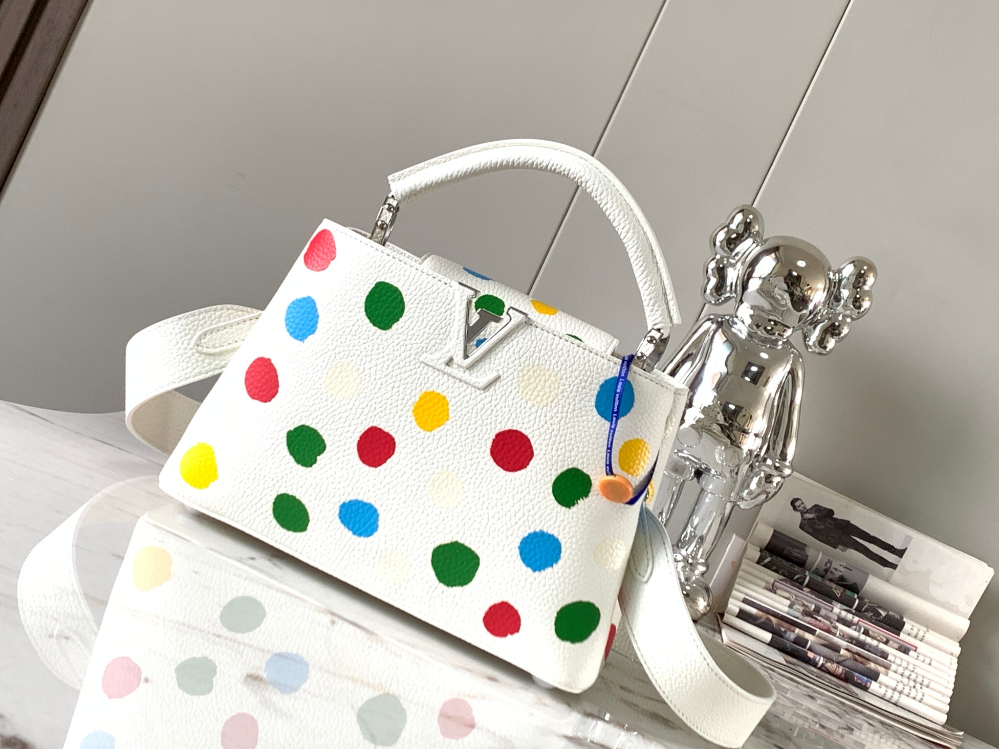 Best
 Louis Vuitton Bags Handbags White Printing Silver Hardware Taurillon M21637