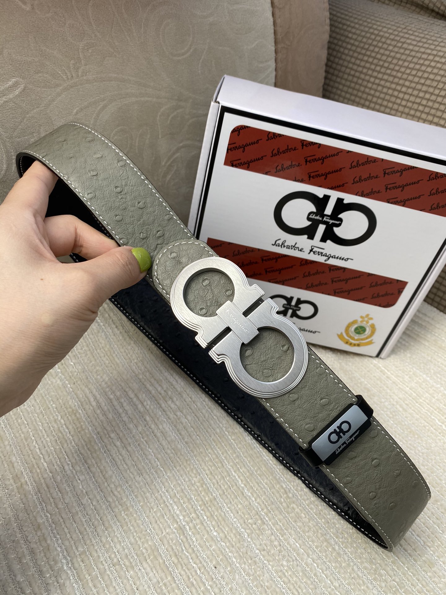 品名菲拉格幕原单皮带材质原单牛皮腰带