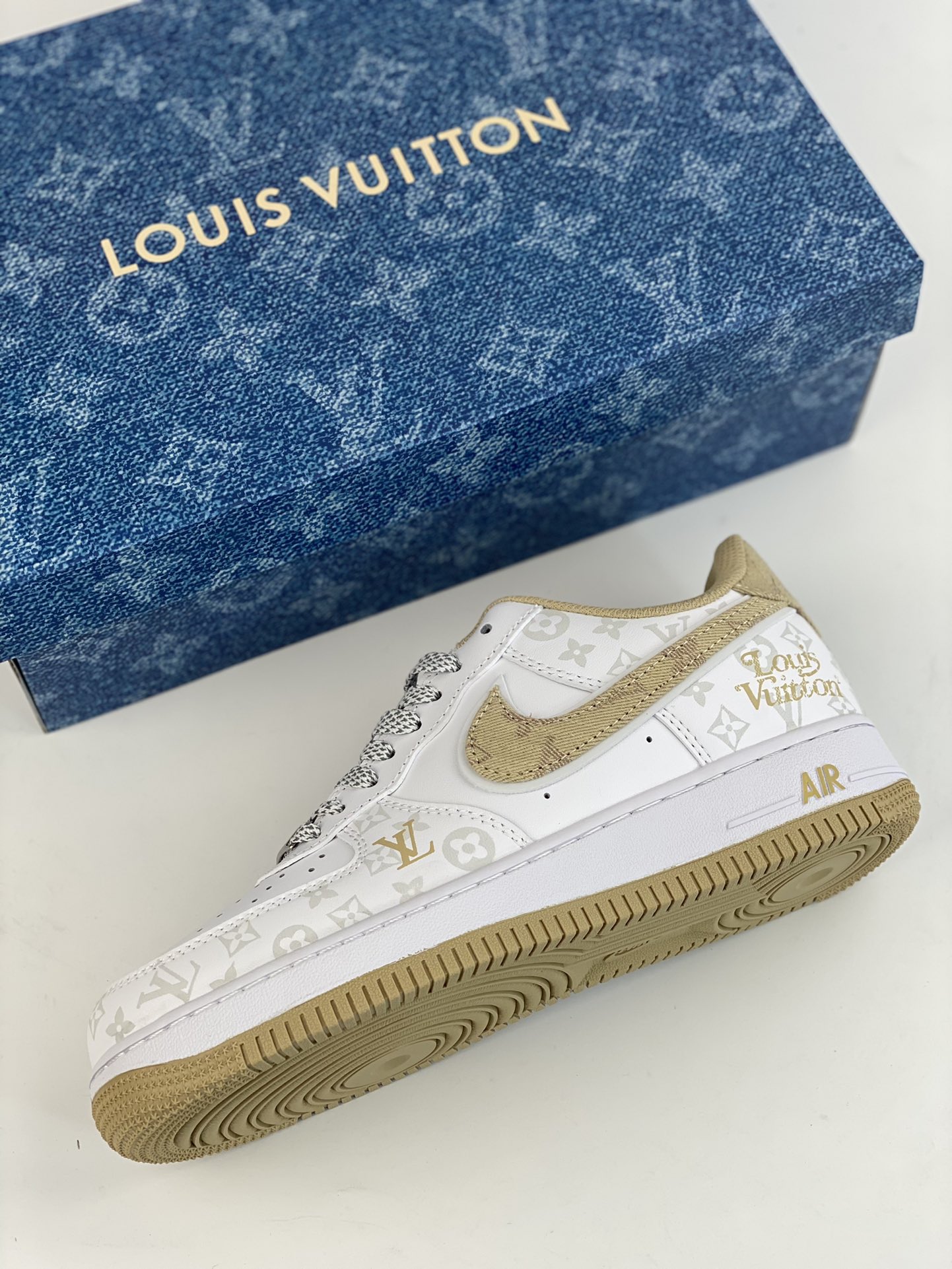 260 Nike Air Force 1 Low 07 LV联名卡其牛仔 CV0670-100