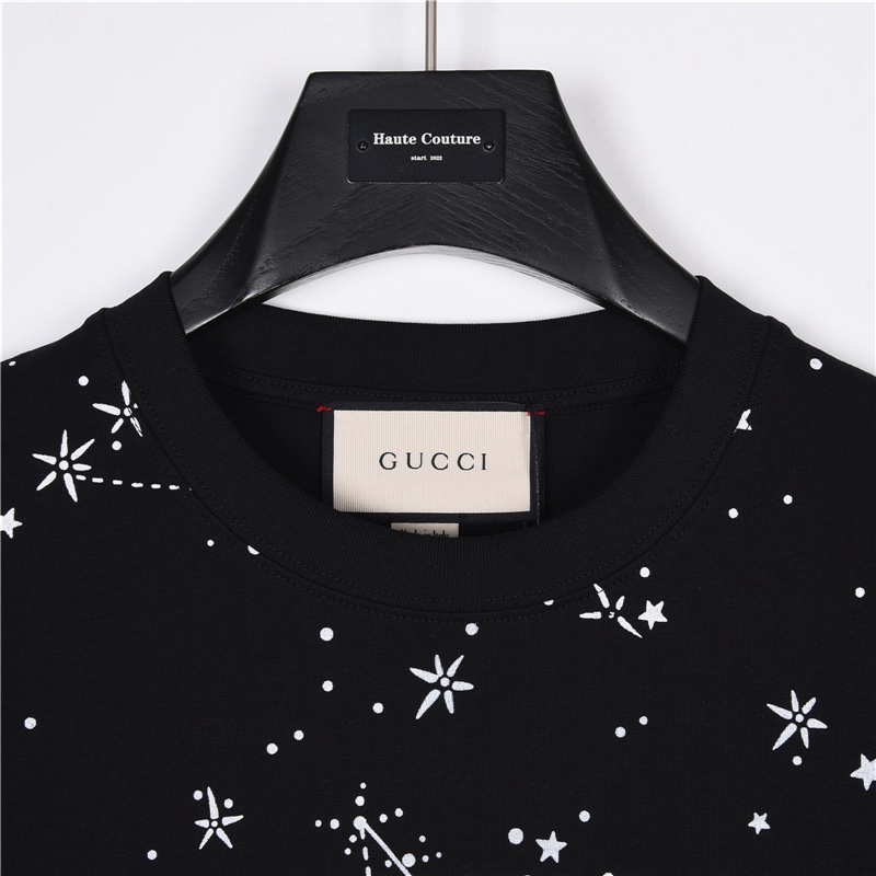 170 Gucci/古驰 23ss“Gucci Cosmogonie”星从印花短袖T恤