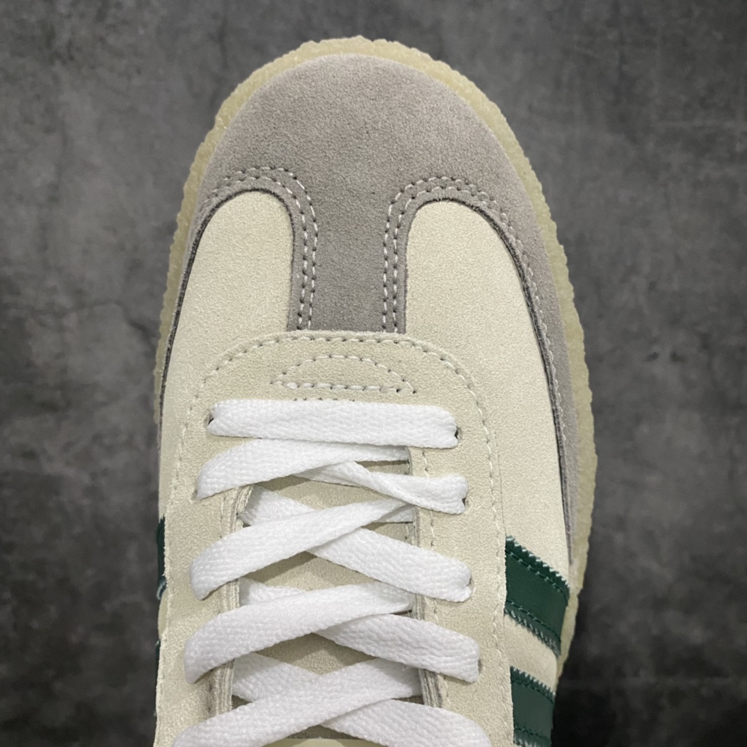 KITH x Clarks x Adidas Originals 8th Street Samba ”Chalk White” three-party joint samba street series ID7297